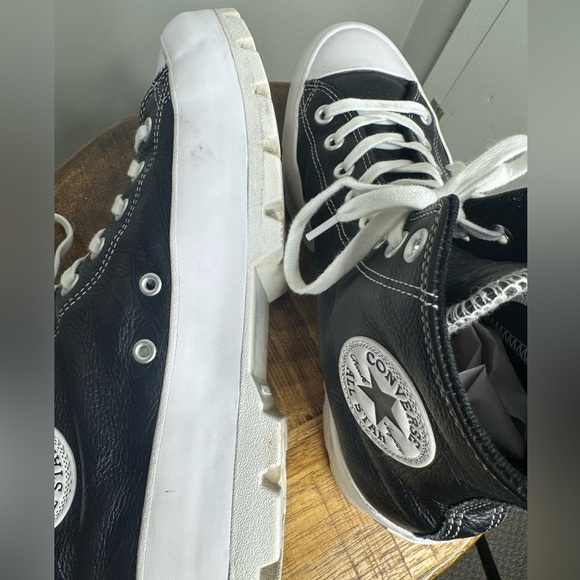Converse All Star Lugged Platform High Top Leather Trainers Women's Sz 9 - Picture 10 of 10
